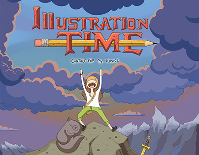 Illustration Digital Art- Illustration Time(rereading).