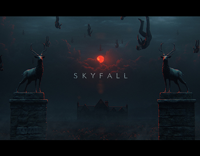 Homage to "Skyfall" title sequence