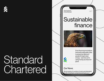 Standard Chartered — website redesign concept