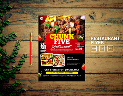 Chunk Five Restaurant Flyer