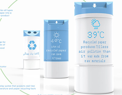 Smart Paper Recycling Receptacle - OVO