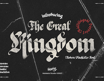 Project thumbnail - THE GREAT KINGDOM - BLACKLETTER FONT