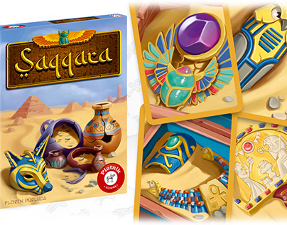 Illustrations for boardgame "Saqqara"
