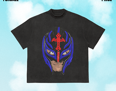Bootleg T-Shirt Design : Rey Mysterio Face Art