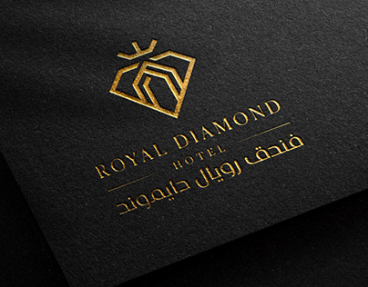 Luxury logo for ROYAL DIAMOND HOTEL