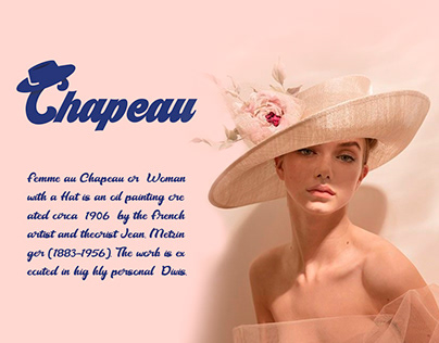 Branding of "CHAPEAU" hat shop