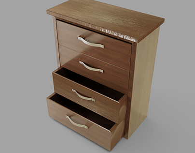 Dresser with Open Drawers