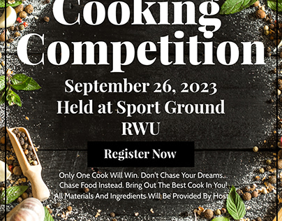 cooking competition poster