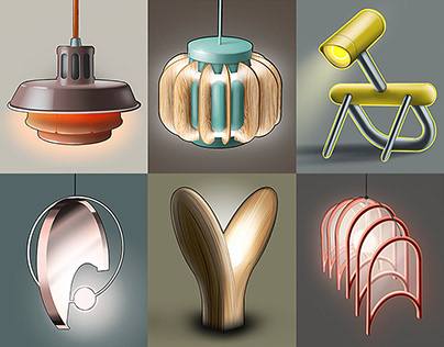 Project thumbnail - Lamp sketches