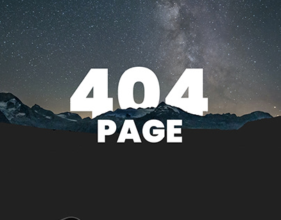clean responsive 404 page.