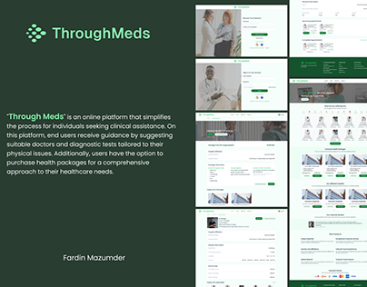 "Through Meds" - Online Clinic Service UX/UI Design