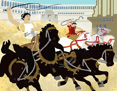 Ilustração desenvolvida para o filme Ben-Hur.