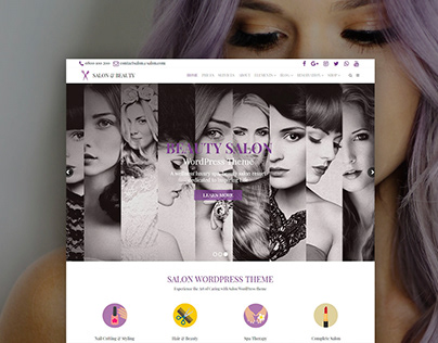 Salon WordPress Theme - Beauty Website Builder