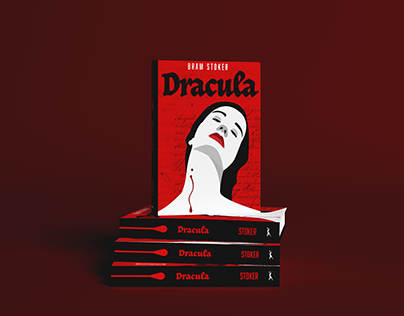 Dracula Illustrative Book Cover Design