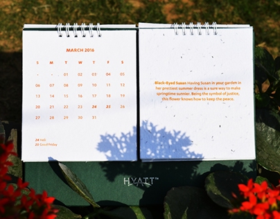 Plantable Seed Paper Calendar for Hyatt by 21Fools