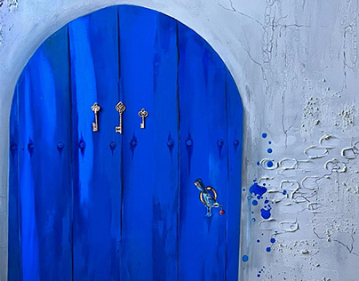 “Blue door”