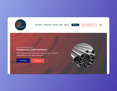 Stainless Steel Company Web Design