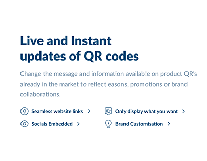 Live and Instant updates of QR codes