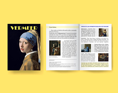 Folheto "Vermeer - O mestre da Luz"