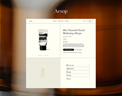 Aesop Skincare | E-commerce website redesign