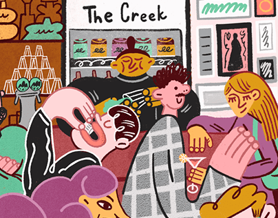 Illustration for The Creek bar