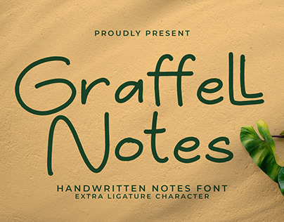 Graffell Notes - Handwritten Notes Font
