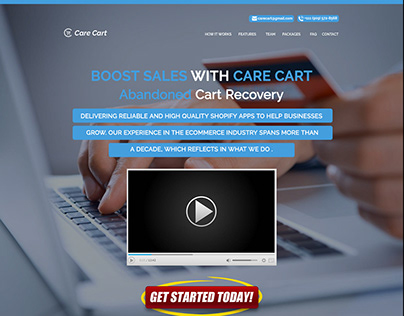 Carecart Website Mockup