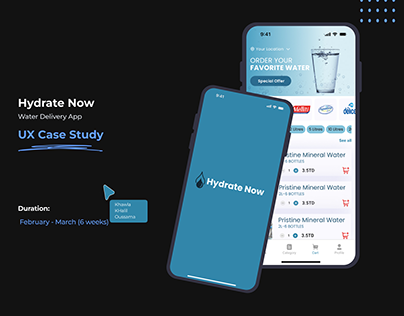 Delivery Mobile App : Hydrate Now