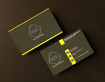 Gold effect business card