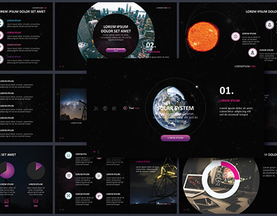Solar System Theme PPT Template