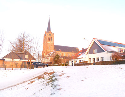 sneeuw kerk