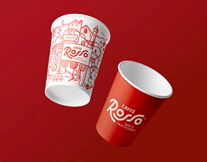 Caffè Rosso | Brand Illustration