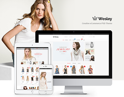 Wesley | Creative eCommerce PSD Theme