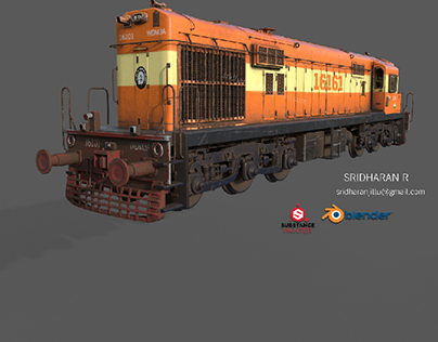 Indian Railway Diesel Engine Train