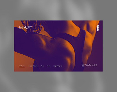 Sanyar Gym Website UI/UX Design
