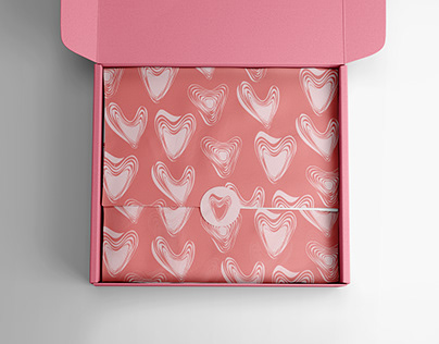 Happy valentine`s wrapping paper