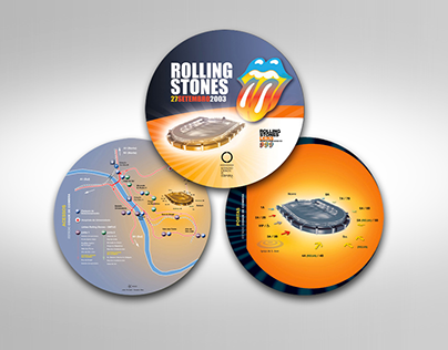 Rolling Stones - City map Guide to the Stadium Design