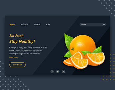 Project thumbnail - Online fruit delivery Website Template