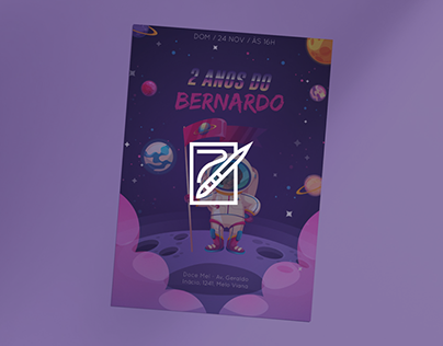 Design | Convite de Aniversário Bernardo