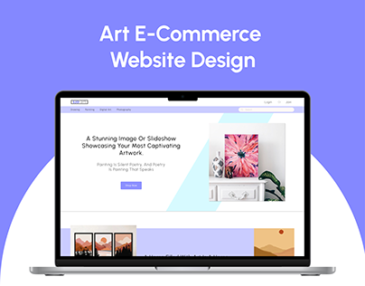 art e-commerce website design