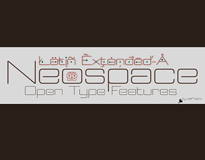 Neospace Expanded & Layered Fonts