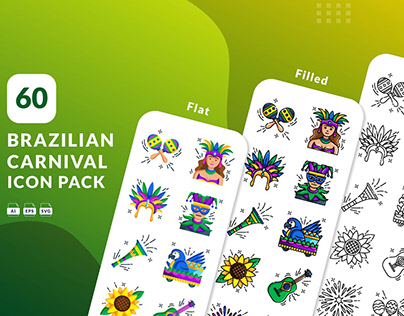 Brazilian Carnival Icons