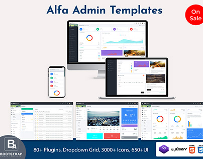 Responsive Admin Dashboard Template – Alfa