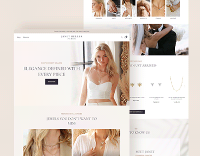 Janet Heller Fine Jewelry E-Commerce Website Design