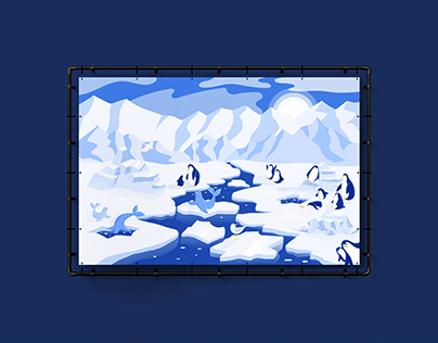 "South Pole" Adventure Campaign Illustrations
