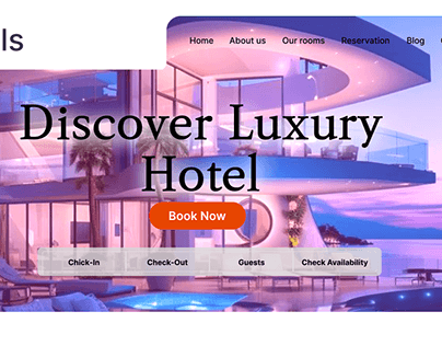 Landing Page Hotel Room Booking