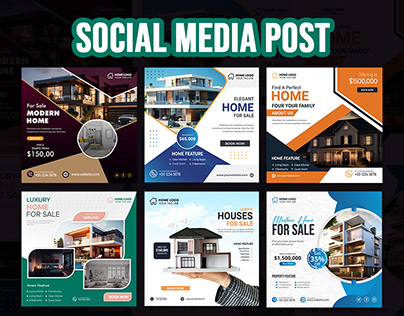 Real Estate Property Social Media Post Design