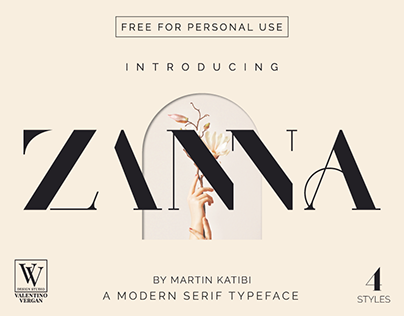 Zanna - Modern Typeface FREE