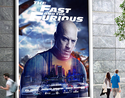 The Fast and The Furious outdoor poster