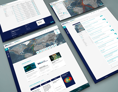 Webdesign of the Marine Data Portal